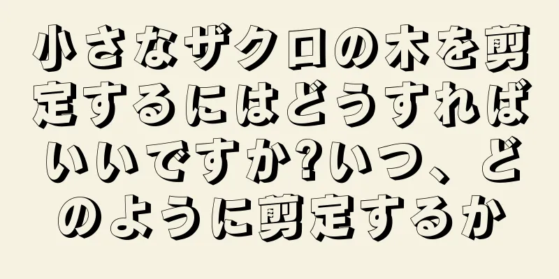 小さなザクロの木を剪定するにはどうすればいいですか?いつ、どのように剪定するか