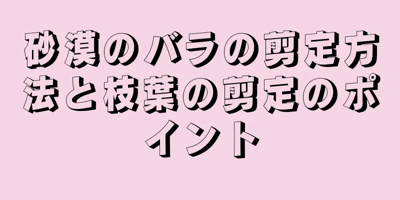 砂漠のバラの剪定方法と枝葉の剪定のポイント