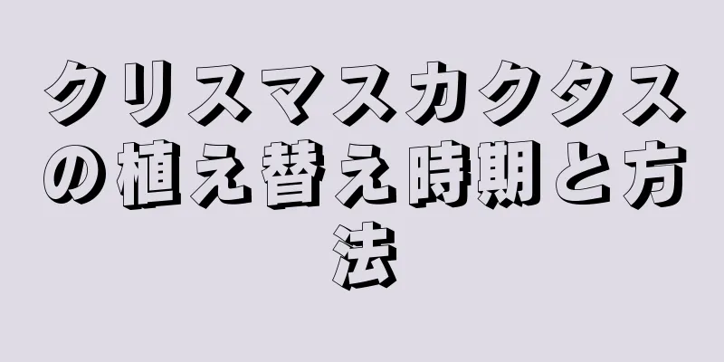 クリスマスカクタスの植え替え時期と方法