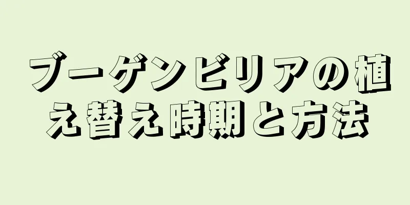 ブーゲンビリアの植え替え時期と方法