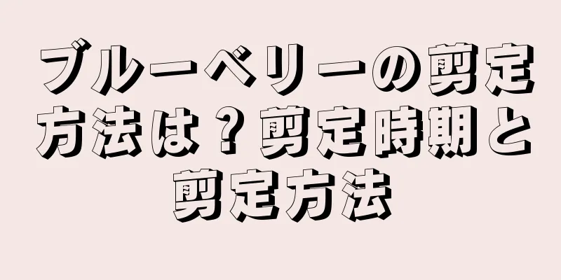 ブルーベリーの剪定方法は？剪定時期と剪定方法