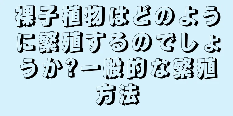 裸子植物はどのように繁殖するのでしょうか?一般的な繁殖方法