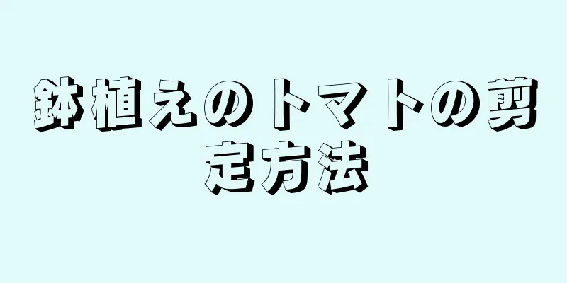 鉢植えのトマトの剪定方法