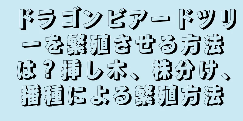ドラゴンビアードツリーを繁殖させる方法は？挿し木、株分け、播種による繁殖方法