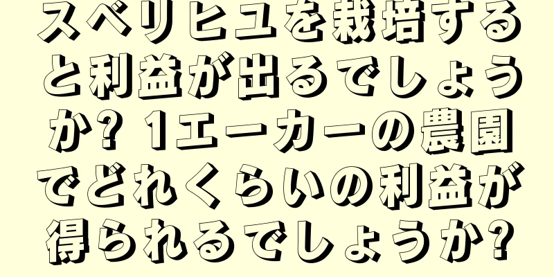 スベリヒユを栽培すると利益が出るでしょうか? 1エーカーの農園でどれくらいの利益が得られるでしょうか?
