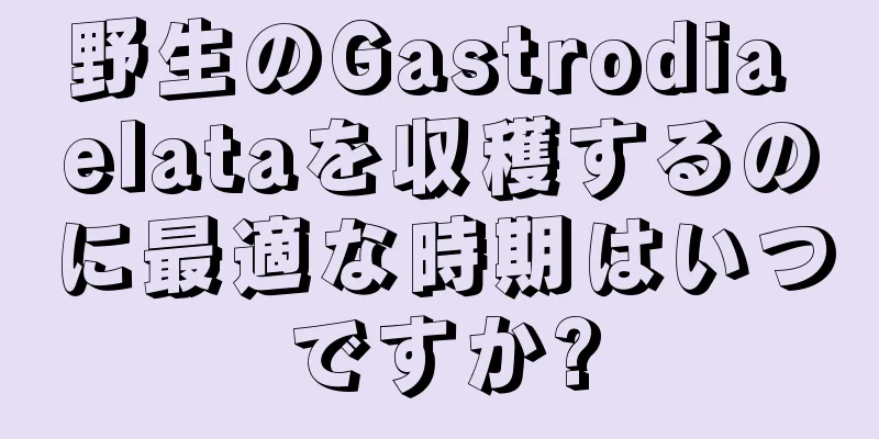 野生のGastrodia elataを収穫するのに最適な時期はいつですか?