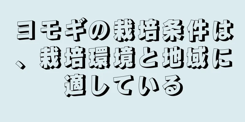 ヨモギの栽培条件は、栽培環境と地域に適している