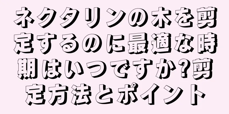 ネクタリンの木を剪定するのに最適な時期はいつですか?剪定方法とポイント