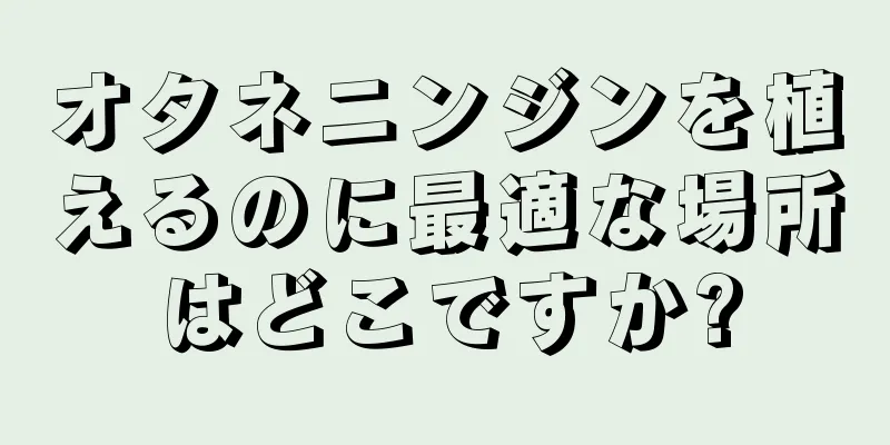 オタネニンジンを植えるのに最適な場所はどこですか?