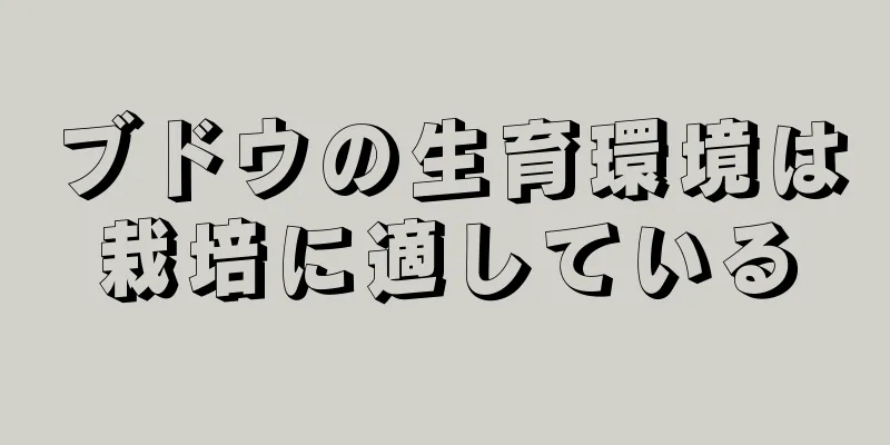 ブドウの生育環境は栽培に適している