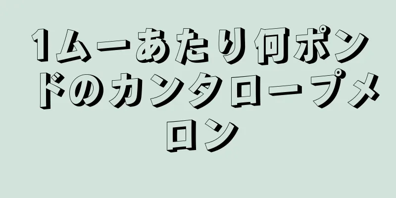 1ムーあたり何ポンドのカンタロープメロン