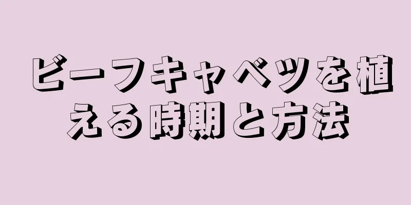 ビーフキャベツを植える時期と方法