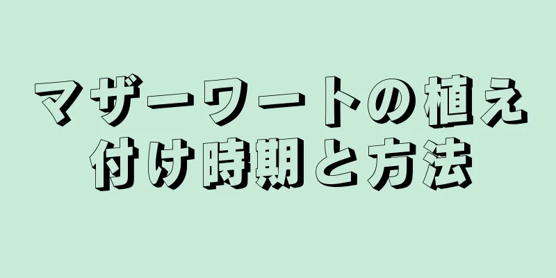 マザーワートの植え付け時期と方法