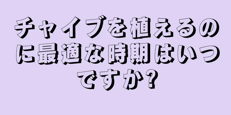チャイブを植えるのに最適な時期はいつですか?