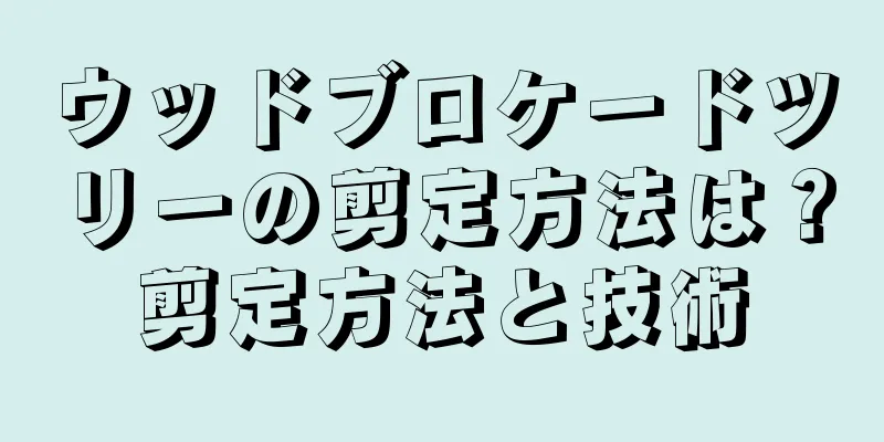 ウッドブロケードツリーの剪定方法は？剪定方法と技術