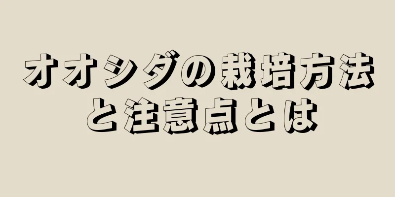 オオシダの栽培方法と注意点とは