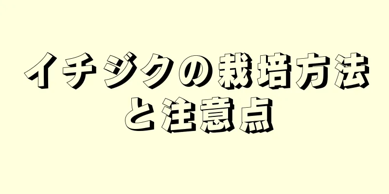 イチジクの栽培方法と注意点