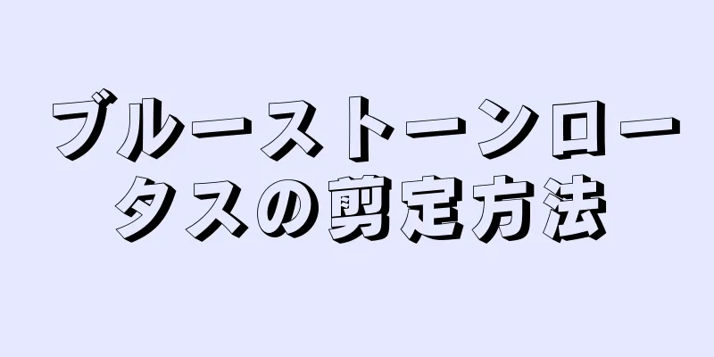 ブルーストーンロータスの剪定方法