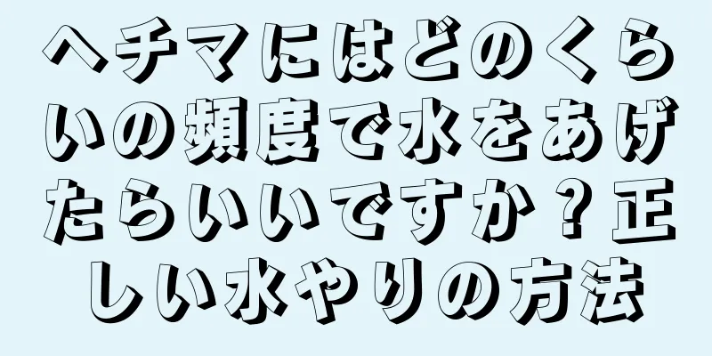 ヘチマにはどのくらいの頻度で水をあげたらいいですか？正しい水やりの方法