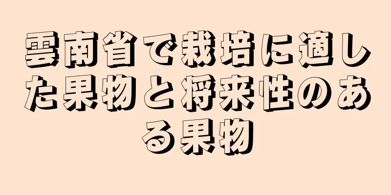 雲南省で栽培に適した果物と将来性のある果物