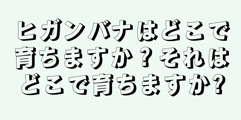 ヒガンバナはどこで育ちますか？それはどこで育ちますか?