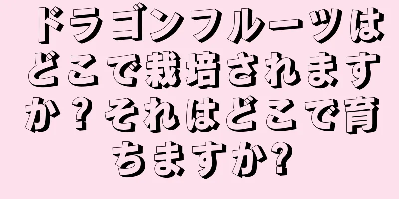 ドラゴンフルーツはどこで栽培されますか？それはどこで育ちますか?