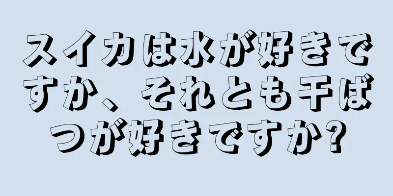 スイカは水が好きですか、それとも干ばつが好きですか?