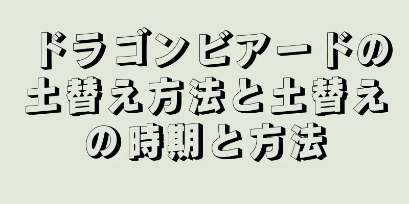 ドラゴンビアードの土替え方法と土替えの時期と方法