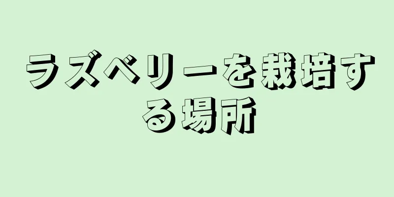 ラズベリーを栽培する場所