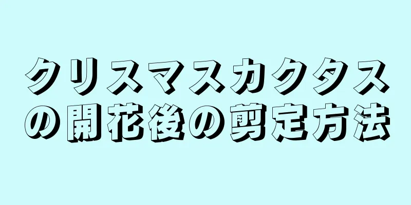 クリスマスカクタスの開花後の剪定方法