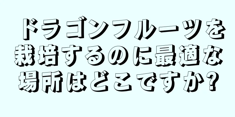 ドラゴンフルーツを栽培するのに最適な場所はどこですか?