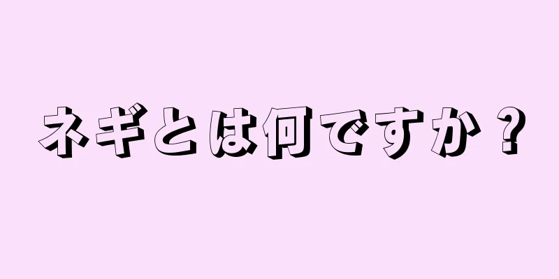 ネギとは何ですか？