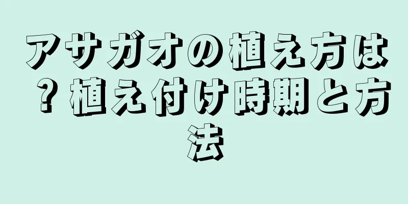 アサガオの植え方は？植え付け時期と方法