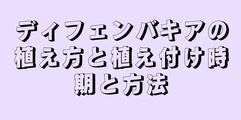 ディフェンバキアの植え方と植え付け時期と方法