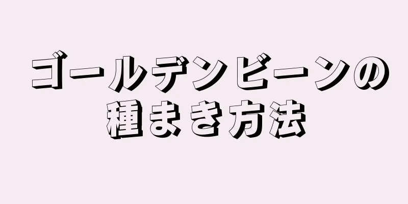ゴールデンビーンの種まき方法