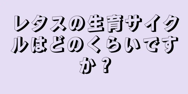 レタスの生育サイクルはどのくらいですか？