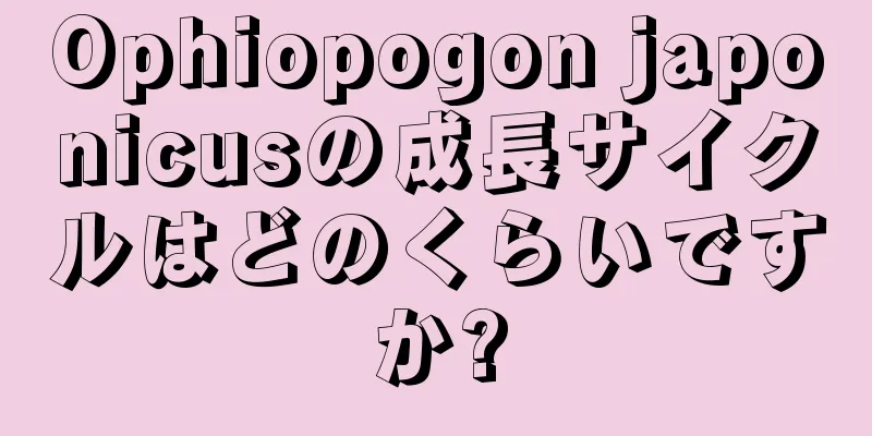 Ophiopogon japonicusの成長サイクルはどのくらいですか?