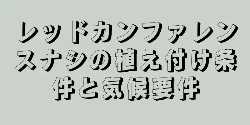 レッドカンファレンスナシの植え付け条件と気候要件