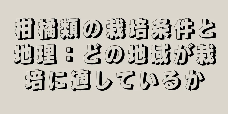 柑橘類の栽培条件と地理：どの地域が栽培に適しているか