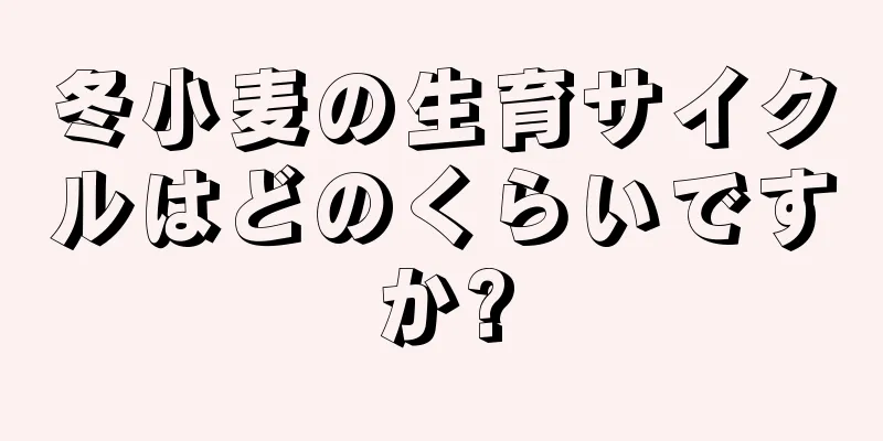 冬小麦の生育サイクルはどのくらいですか?