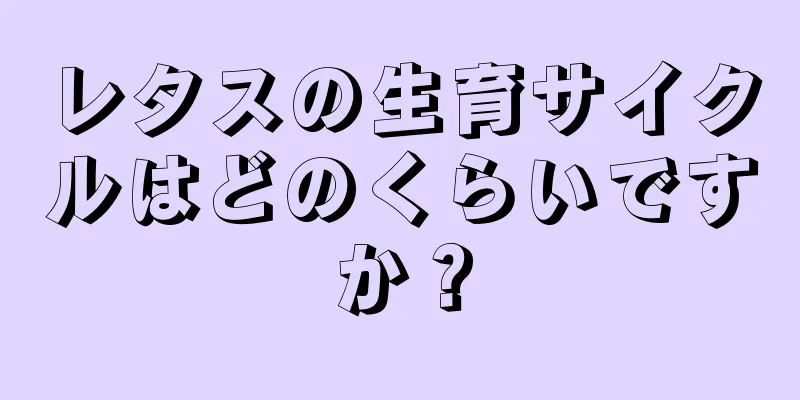 レタスの生育サイクルはどのくらいですか？