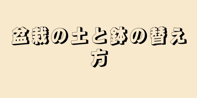 盆栽の土と鉢の替え方