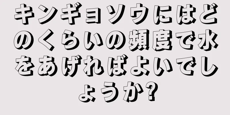 キンギョソウにはどのくらいの頻度で水をあげればよいでしょうか?