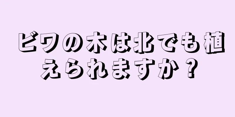 ビワの木は北でも植えられますか？