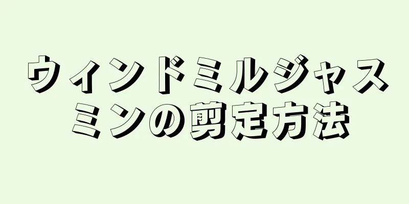 ウィンドミルジャスミンの剪定方法