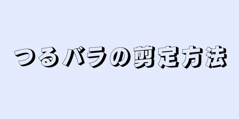 つるバラの剪定方法