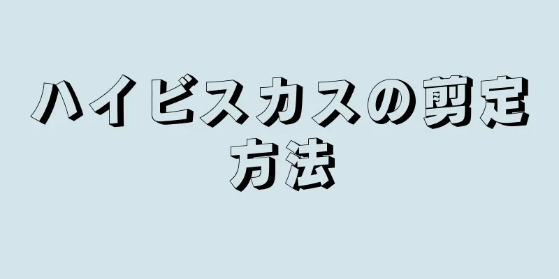 ハイビスカスの剪定方法