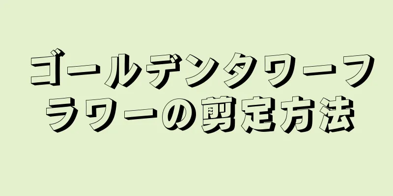 ゴールデンタワーフラワーの剪定方法