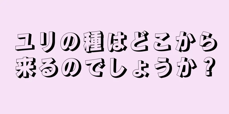 ユリの種はどこから来るのでしょうか？