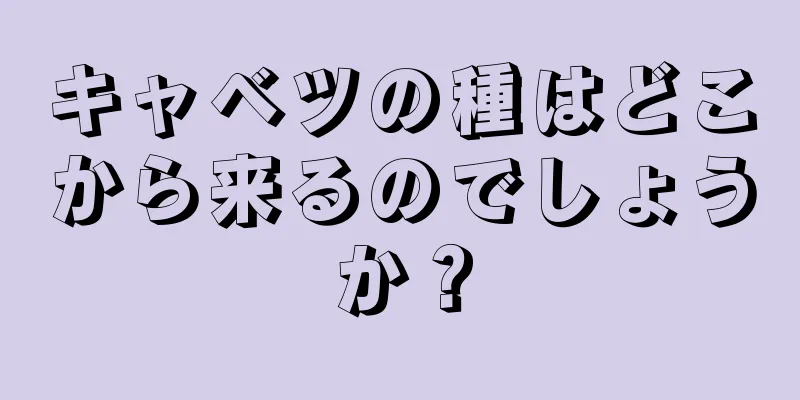 キャベツの種はどこから来るのでしょうか？